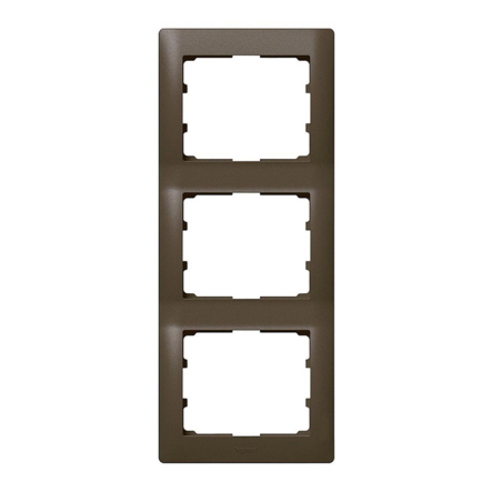 Рамка 3 поста вертикальна Legrand Legrand Galea Life, 771207, Dark Bronze - 1