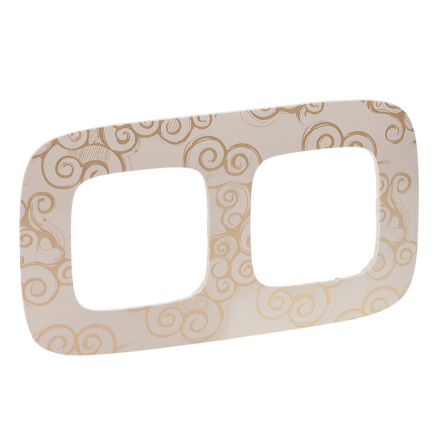 Рамка 2-я Legrand Valena Allure, 754352, нарцисс-золото - 1