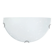 Світильник настінно-стельовий ДеКоРа, Барвінок, 1/2, E27, 1х60W, білий, 48430