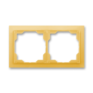 Рамка двойная белый/оранжевый лед Neo