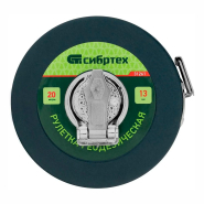 Гедезична рулетка 20 м x 13 мм закритий корпус фібергласова стрічка СИБРТЕХ 31261