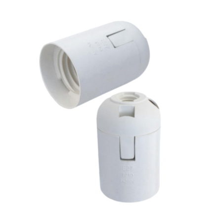 Патрон E27, пластиковий, RIGHT HAUSEN HN-032051, білий - 1