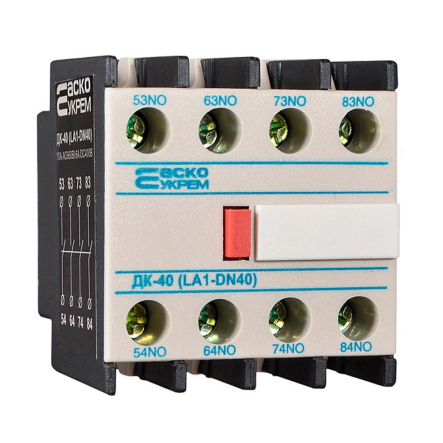 Контакт дополнительный АСКО-УКРЕМ ДК-40 (LA1-D40), A0040050014 - 1