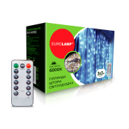 Гирлянда LED Eurolamp, штора 3х3м, USB, 6000К, LED-GL-3x3/60(C)