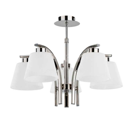 Люстра ALFA 15235 CELINA, 5хE27х60W, D 50 см, H 58 см - 1