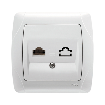 Розетка компьютерная VIKO ARMEN, 90561032, белый - 1