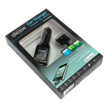 Зарядное устройство автомобильное Dexim DCA 022A-B (Black)