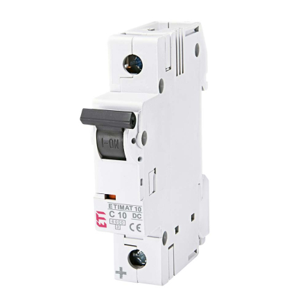 Автоматичний вимикач постійного струму ETIMAT 10-DC 1P, 10А C 6kA, 2137714 - 1