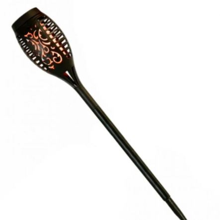 Светильник садововый RIGHT HAUSEN SOLAR, Torch, orange fire LED, 36см, черный, HN-212200 - 1