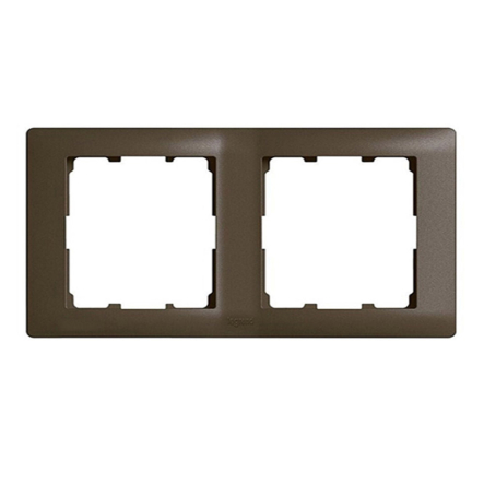 Рамка 2 поста Legrand Galea Life, 771202, темная бронза - 1