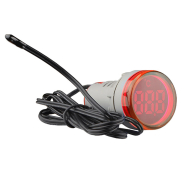 Сигнальная арматура АСКО-УКРЕМ U-ADM-T ᴓ22мм круглая, красная с индикатором температуры, A0190010168