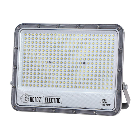 Прожектор LED Horoz Electric MARGAY-200 3CCT, 200W, 3000-4500-6400К, 6500Lm, 145-265V, IP65, серый, 068-031-1200-020 - 1
