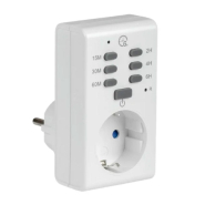 Розетка-таймер электронный UEC РТЭ-2 с индикацией 15мин-6ч 16А IP20, ERT-12-1-16-O-00-4-20-U