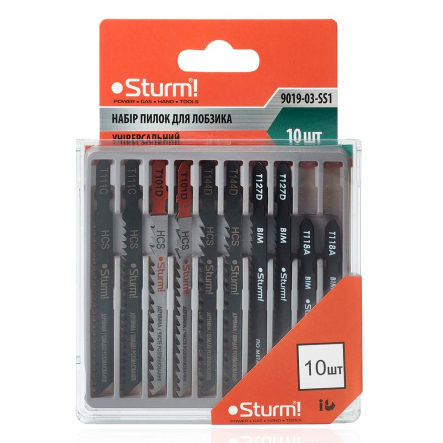 Пилки для лобзика Sturm 9019-03-SS1 (Набор) универсальный 10 шт. цена за 10шт!
