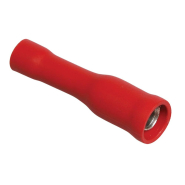 Наконечник роз'єм РшИм 1,25-5-4; 0,5-1,5мм штекер, IEK, URM20-4-D15-D17-4, червоний (20шт,)