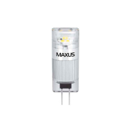 Лампа LED MAXUS 1-LED-339-T, 1 Вт, 3000K, G4, 12 В