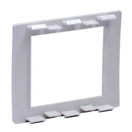 Рамка универсальная на 2 модуля, белый RAL9016, ДКС, F00011