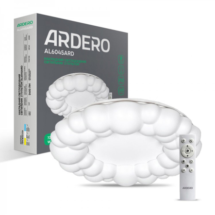 Светильник LED ARDERO AL6045ARD 72W, 5400Lm, 2700K-6500K, 500х500х100мм, ASTER, 7877 - 1