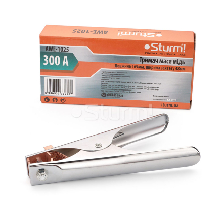 Зажим аккумуляторный Sturm, AWE-1025, 300A, медь