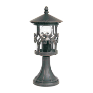 Светильник парковый Lusterlicht, Cordoba III, E27, 100Вт, столбик низкий, черный матовый