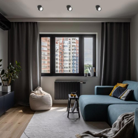 Светильник накладной поворотный ARDERO ML418-1, GX53, 13W, 82х93мм, чёрный, 8201