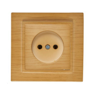 Розетка без заземлення EL-BI Zena, береза, 500-012700-215