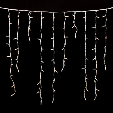 Гірлянда зовнішня DELUX, ICICLE, 126LED, 2x0,9м, 40 flash, біла/біла, IP44 - 1
