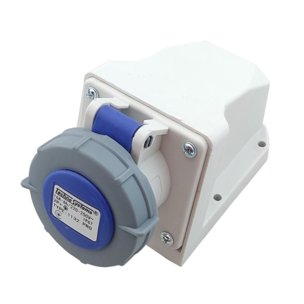 Розетка стационарная TNSy 1132, 16А, 2Р+РЕ, 220В, IP67, 5502046 - 1