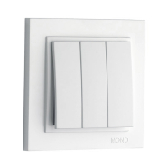 Вимикач 3 кл. Mono Electric, DESPINA, білий, 102-190022-114