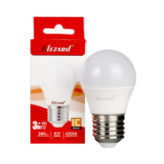 Лампа светодиодная Lezard, 3 Вт, 4200K, E27, 220 В, A45