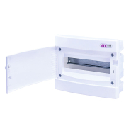 Щит внутрішній розподільний ETI ECМ 12PO, 12 модулі, білі двері, 1101015