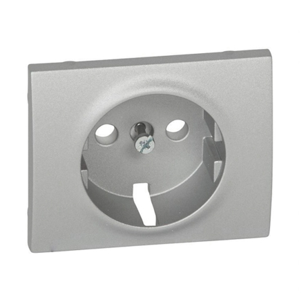 Лицевая панель для розетки 2К+З Legrand Galea Life, 771320, алюминий - 1