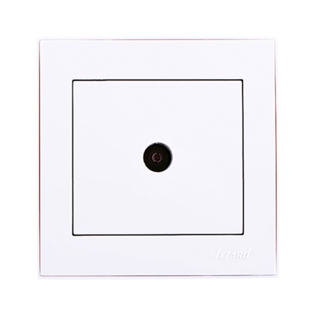 Розетка Lezard RAIN ТВ конечная, белая, 703-0288-130 - 1