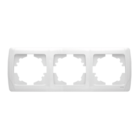 Рамка тройная горизонтальная VIKO CARMEN, 90571103, белая - 1