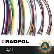 Трубка термоусадочная RADPOL, RCH1 4/1Х1-C чёрная