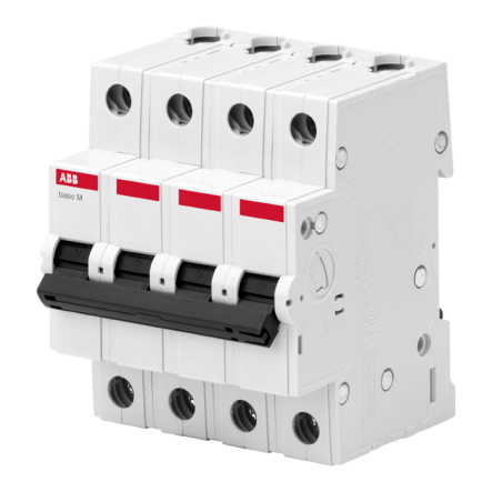 Автоматический выключатель ABB BMS414-C50, 4P 50А, 4.5kA, 2CDS644041R0504 - 1
