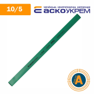 Трубка термоусаживаемая (ТУТ), АСКО-УКРЕМ, d - 10,0/5,0 мм., зеленая PRO, А0150040516