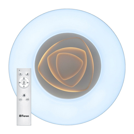 Светильник LED Feron, AL5600, ROSE, 80W, 5600Lm, 3000K-6500K, 480х85 мм, 6874