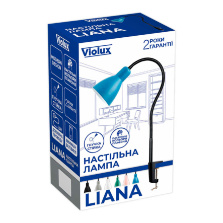 Настольная лампа Violux, LIANA, Е27, серая, 510102