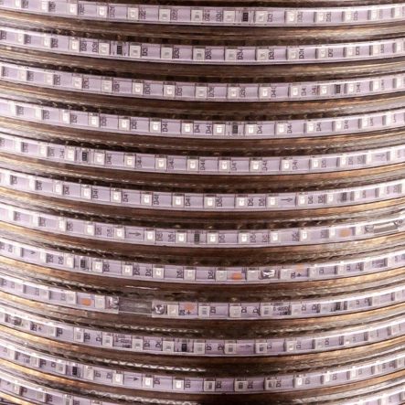 Светодиодная лента красная 220V smd2835 120Led/м 6W/м IP65 AVT