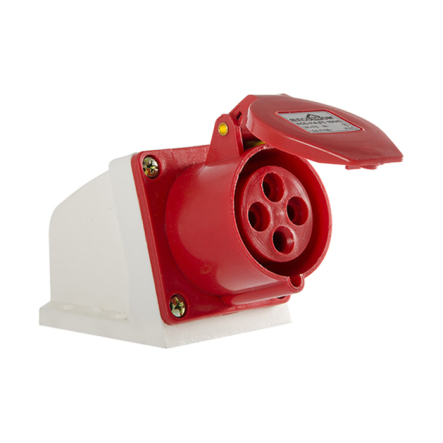 Гніздо стаціонарне АСКО-УКРЕМ, ECO016010020, ECOHOME ГС 16А/4 3P+PE (ECO-114) - 1