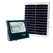 Прожектор LED LUXEL, на солнечных батареях з м/волновым датчиком движения, 100W, 6500K, IP65, SFL-100C