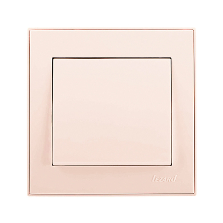 Вимикач Lezard RAIN одноклавішний, крем, 703-0388-100 - 1