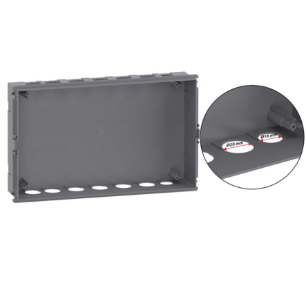 Щит пластиковый Schneider Electric Easy9 EU, навесной, дымчатые двери 1ряд /18м, EZ9EUC118