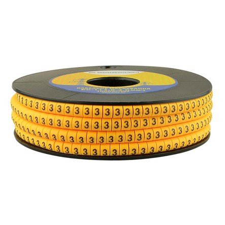 Кабельный маркер АСКО-УКРЕМ ЕС-1 1,5-3,5 кв.мм символ "3", A0150080025 - 3