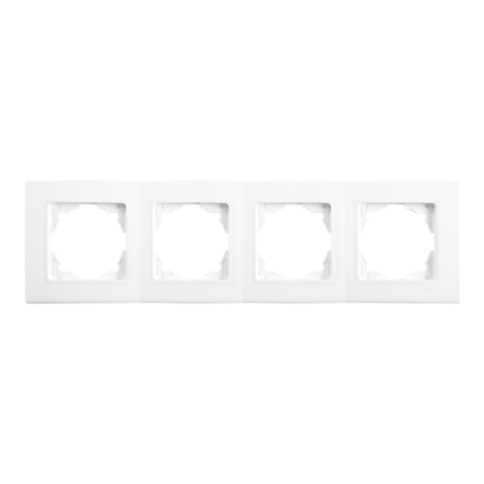 Рамка четверная горизонтальная VIKO LINNERA, 90480004, белая - 1