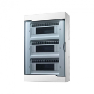 Щит Lezard ЩРН-П-36, 36 модульний зовнішній установки з прозорою кришкою, 315х450х93мм, 730-2000-036