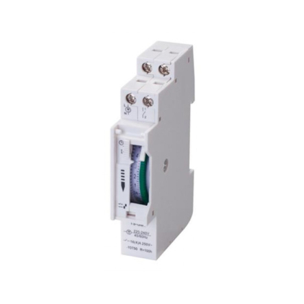 Таймер механический суточный HOROZ TIMER-3, AC 220-240 В, 16 А, 3500 Вт, DIN-рейка, 108-003-0001 - 1