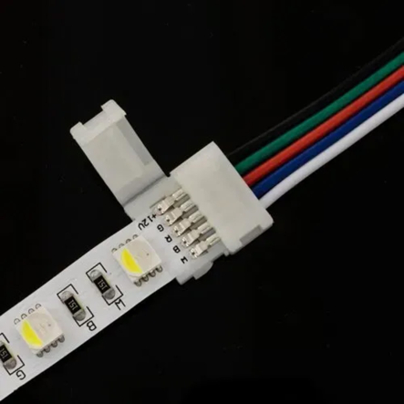 Коннектор для светодиодных лент SC-22-SW-15-5 10mm RGBW 2joints wire (проволока-2 зажим)