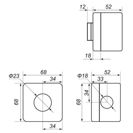 Пост управления кнопочный Промфактор ПК-212-1-УЗ, IP-40